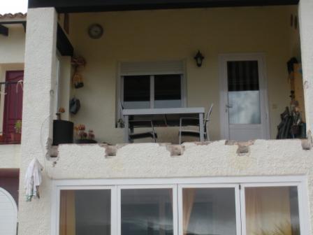 open terras boven vakantiehuis jalon